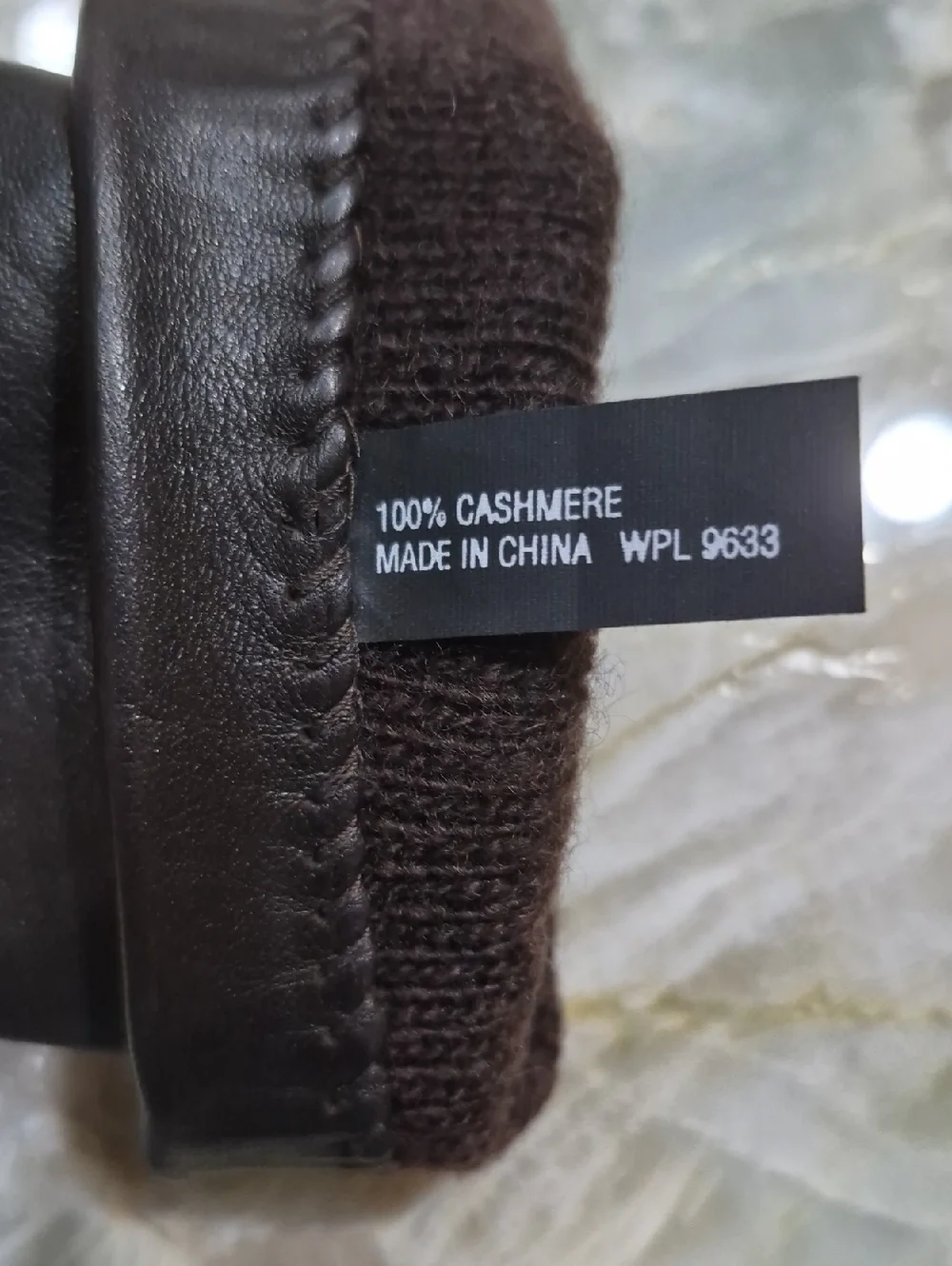 Vintage Grandoe Or Fownes Women's Brown Leather Cashmere Lined Gloves Size XS